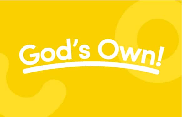 Gods Own! white text with yellow background thumbnail