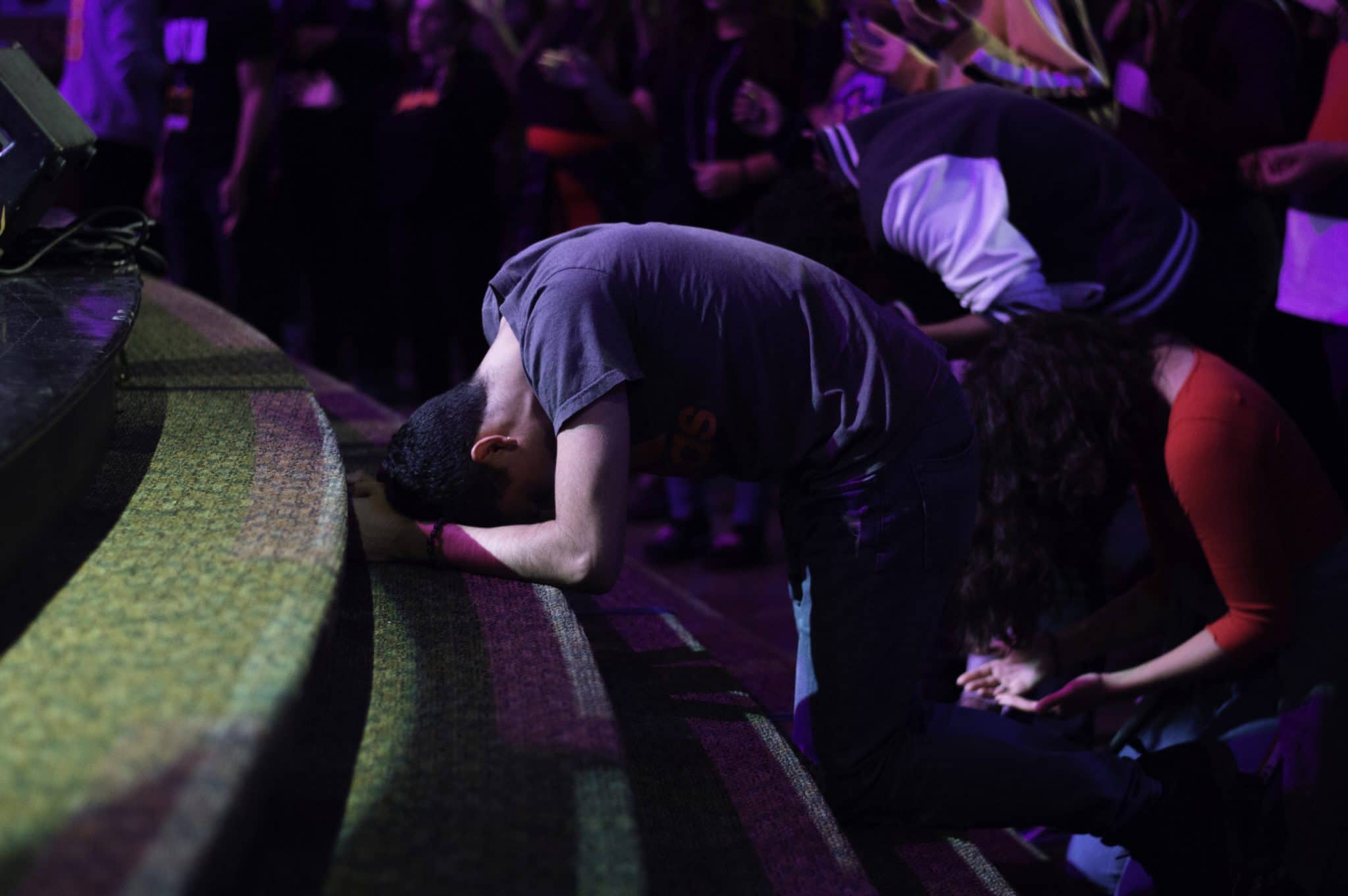boy teen kneeling