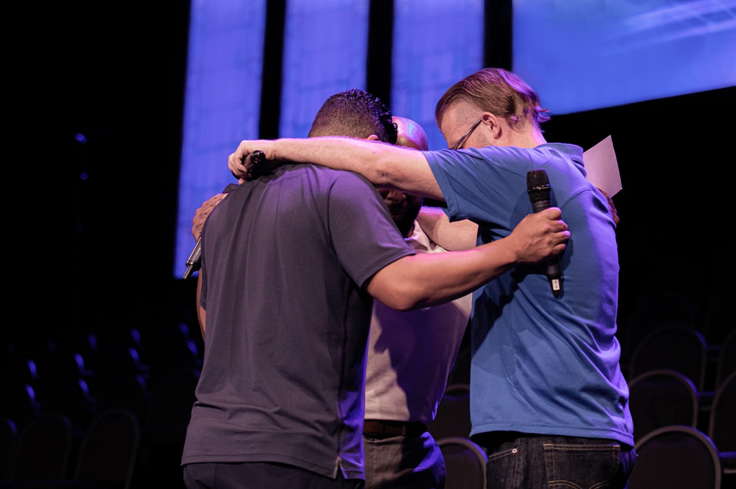 Three Men praying