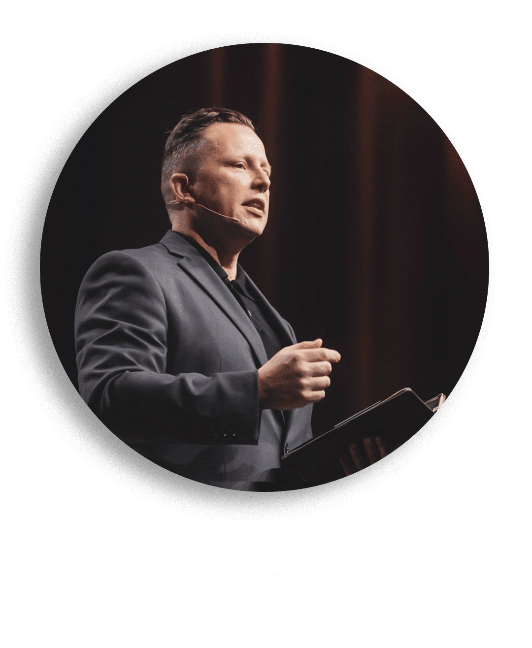 Pastor Jon Tyson preaching