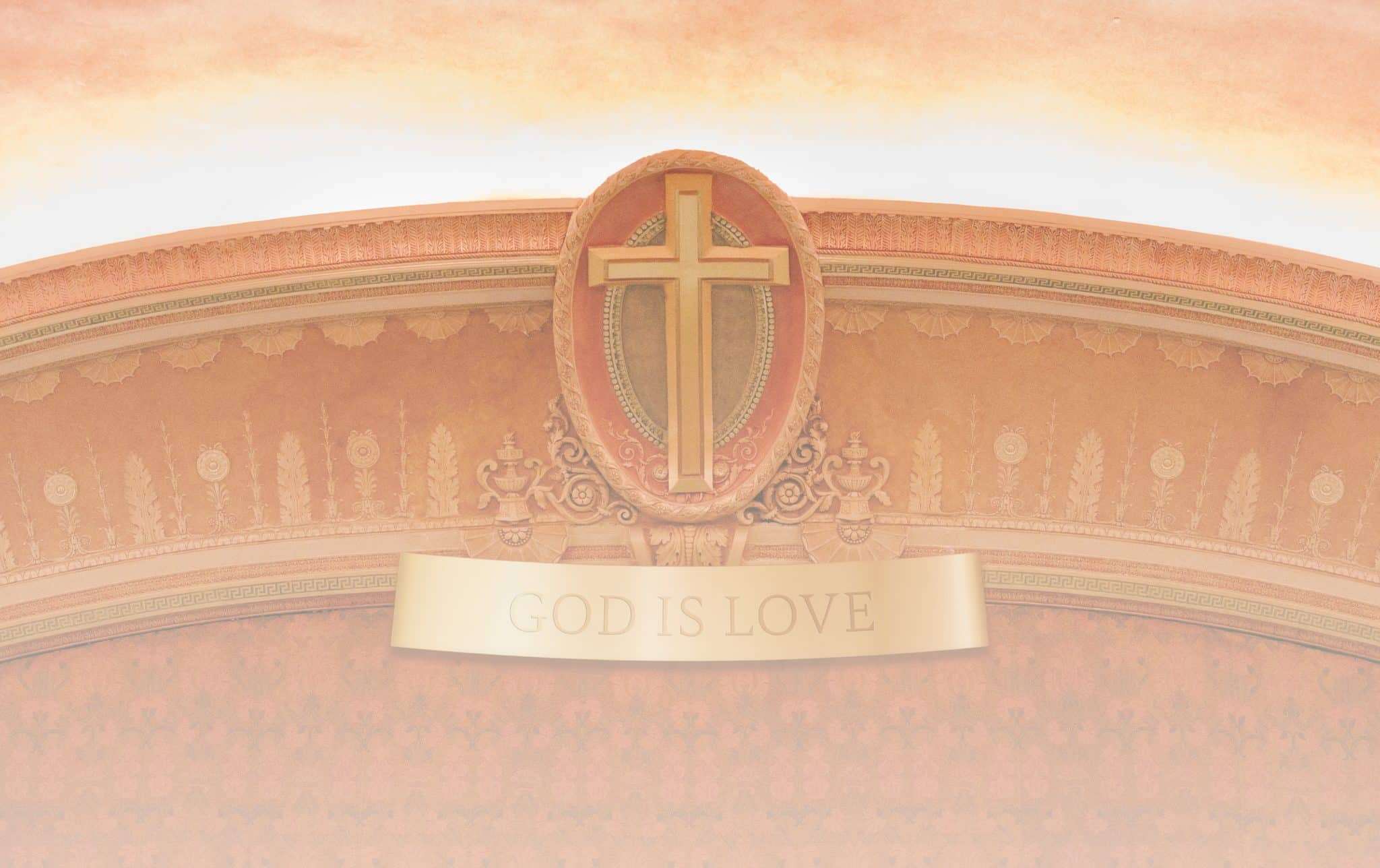 The cross in the sanctuary of the Brooklyn Tabernacle church in New York City