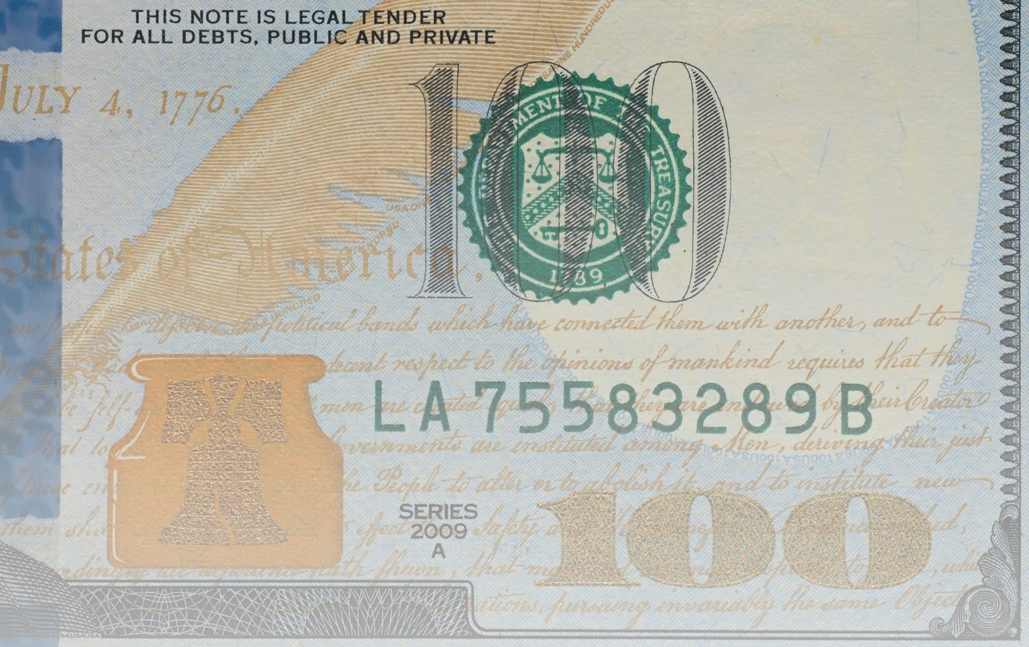 A hundred-dollar bill