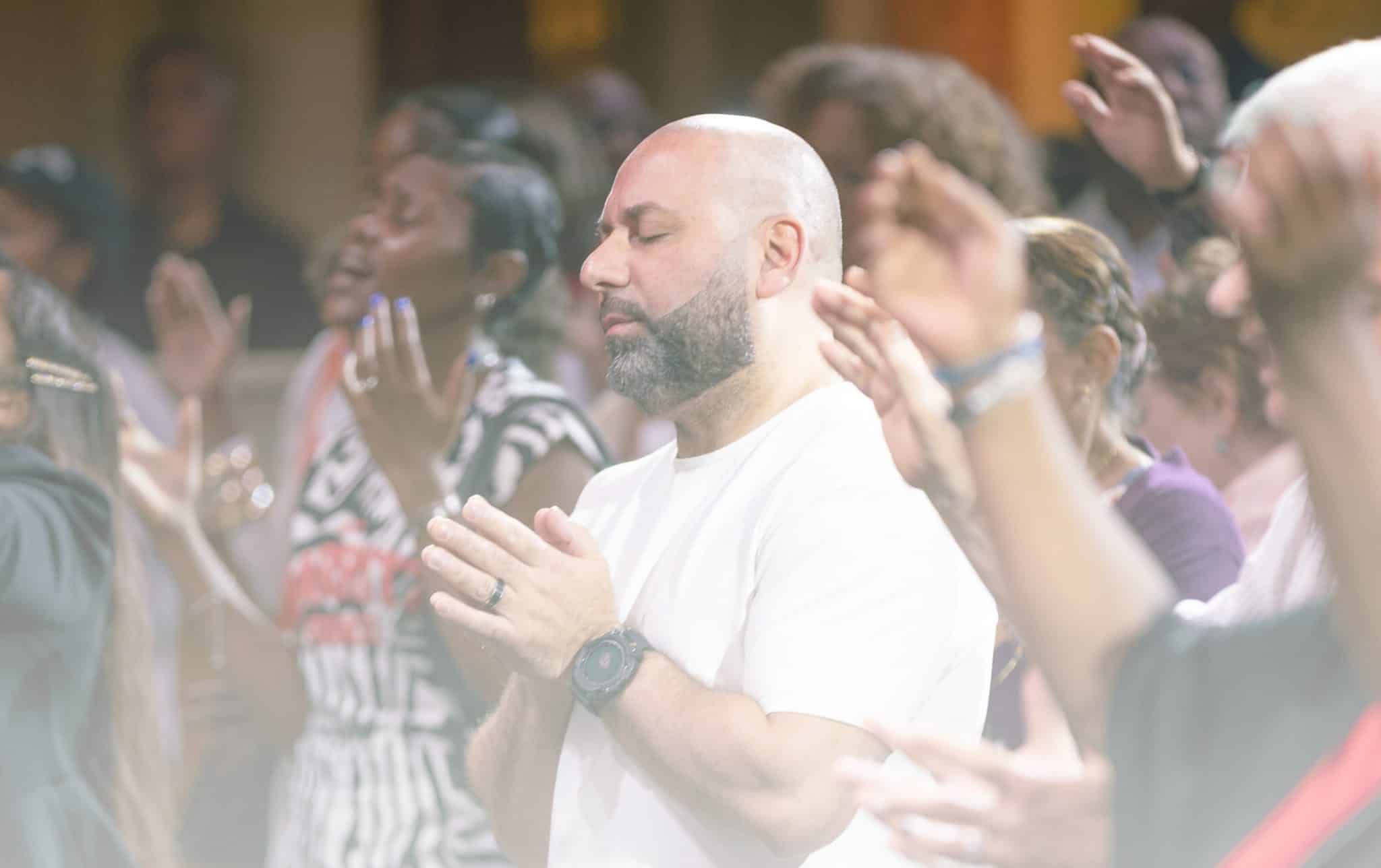 In the presence of God, being sensitive to the Holy Spirit