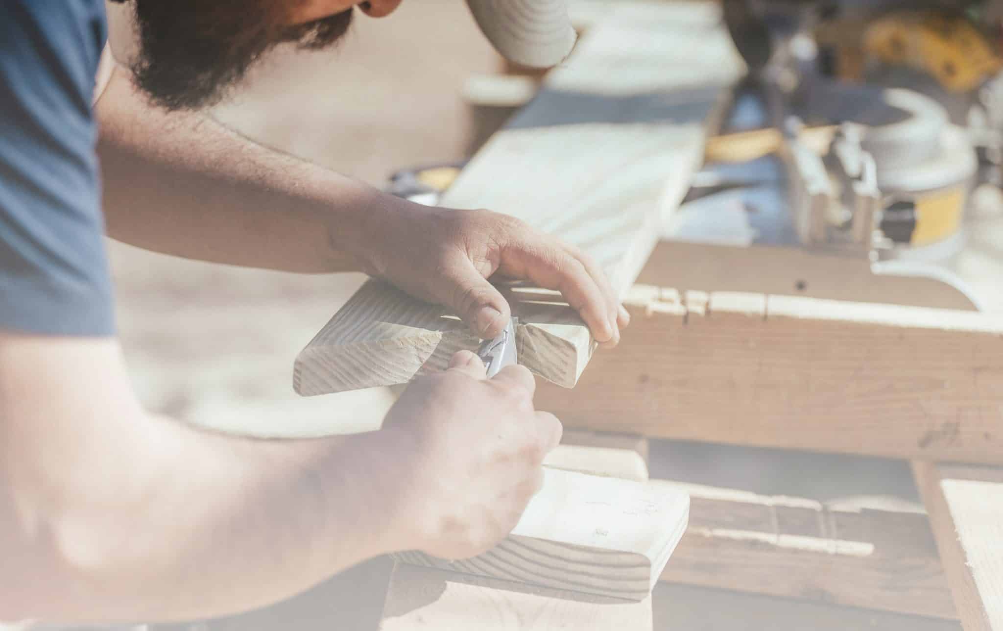 A Man Focusing on His Task